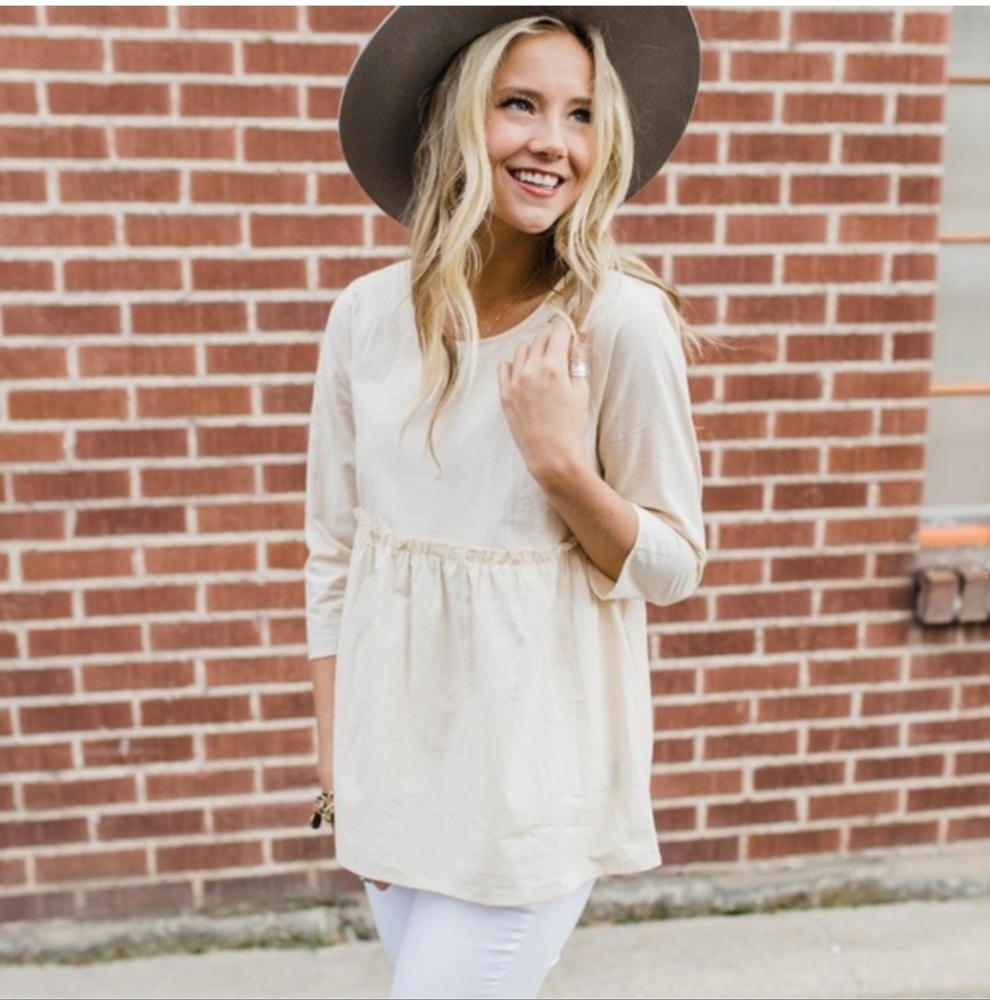 Roolee Up For It Ruffle Babydoll Top
